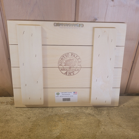 NWT Embrace The Journey Pallet Art - Picture 3 of 4